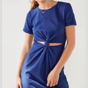 Urban Outfitters Blue Cut Out Honey Punch Dress